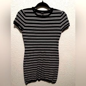 Black and white body con dress